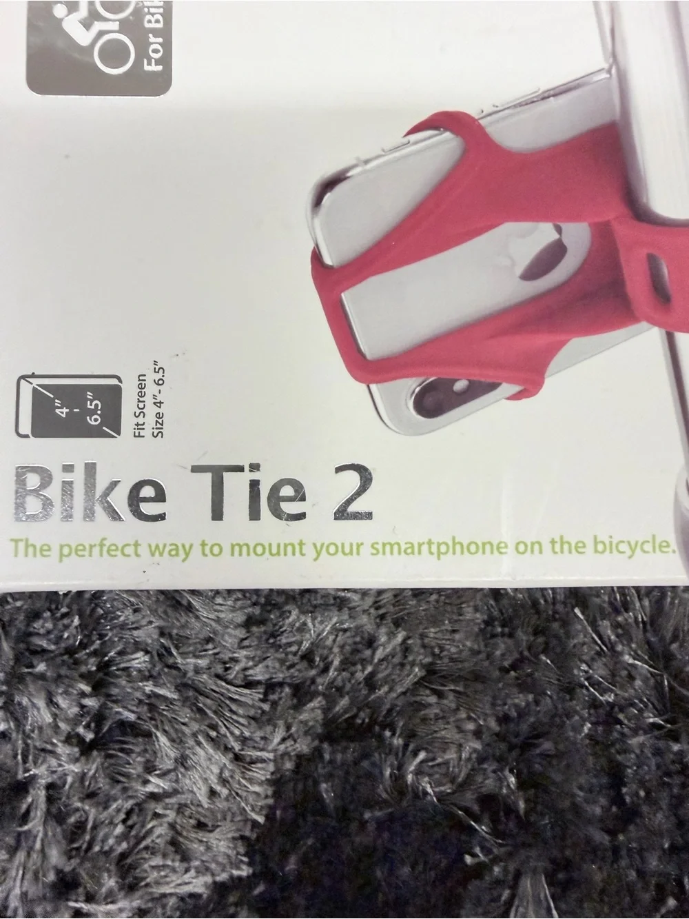 Bike Tie 2 Silicone Phone Mount - Bright Red Cradle